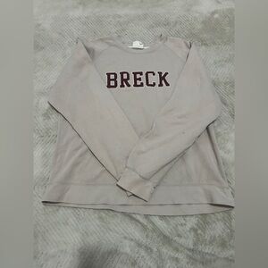 Beige Sweatshirt with Breck Logo
